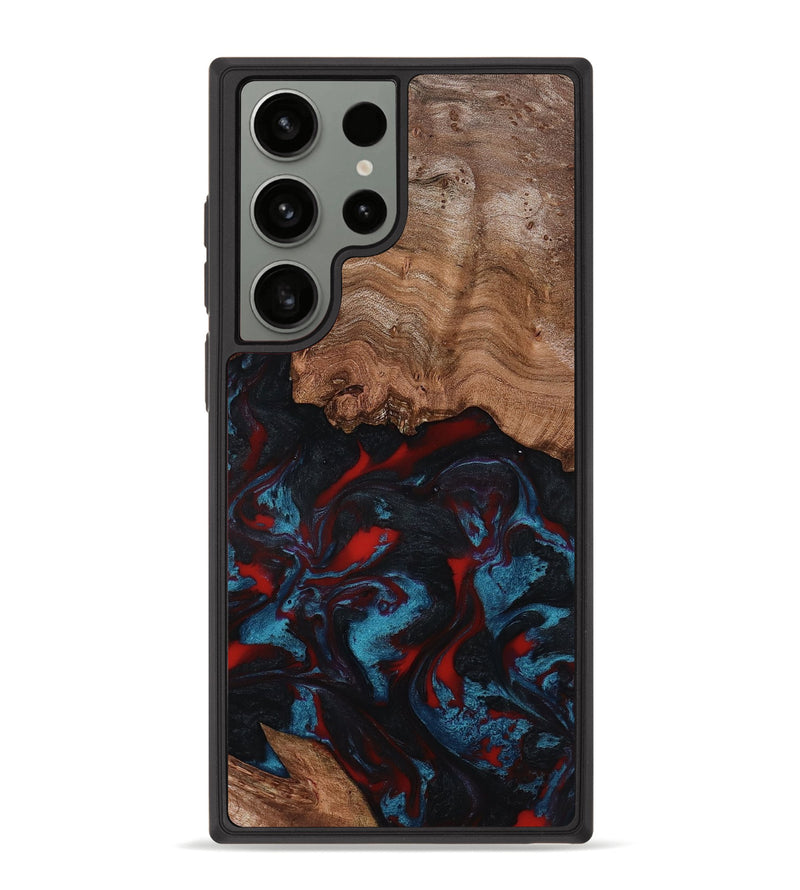 Galaxy S23 Ultra Wood Phone Case - Ricky (Red, 801862)