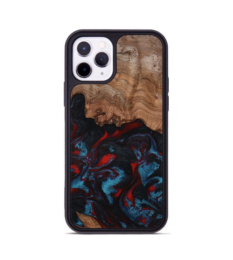 iPhone 11 Pro Wood Phone Case - Ricky (Red, 801862)