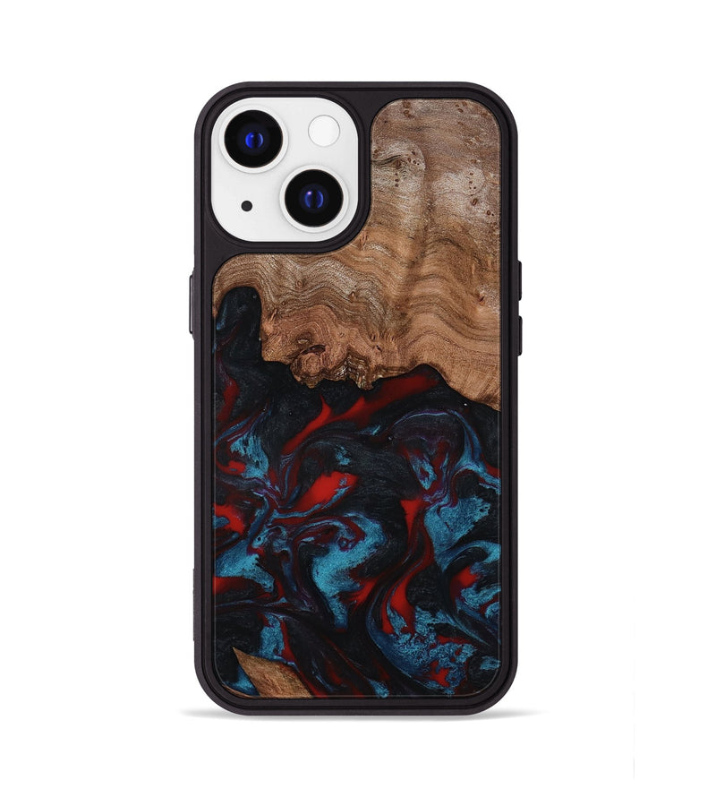iPhone 13 Wood Phone Case - Ricky (Red, 801862)