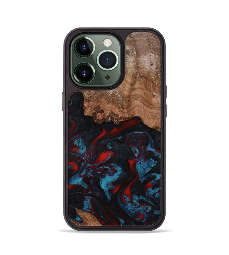 iPhone 13 Pro Wood Phone Case - Ricky (Red, 801862)