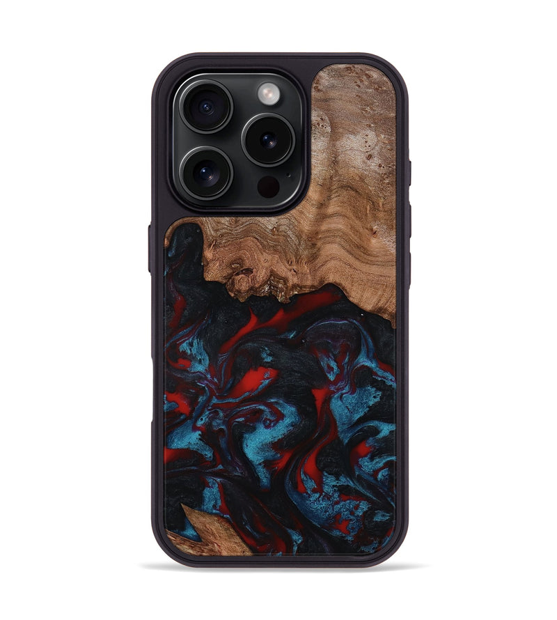 iPhone 16 Pro Wood Phone Case - Ricky (Red, 801862)