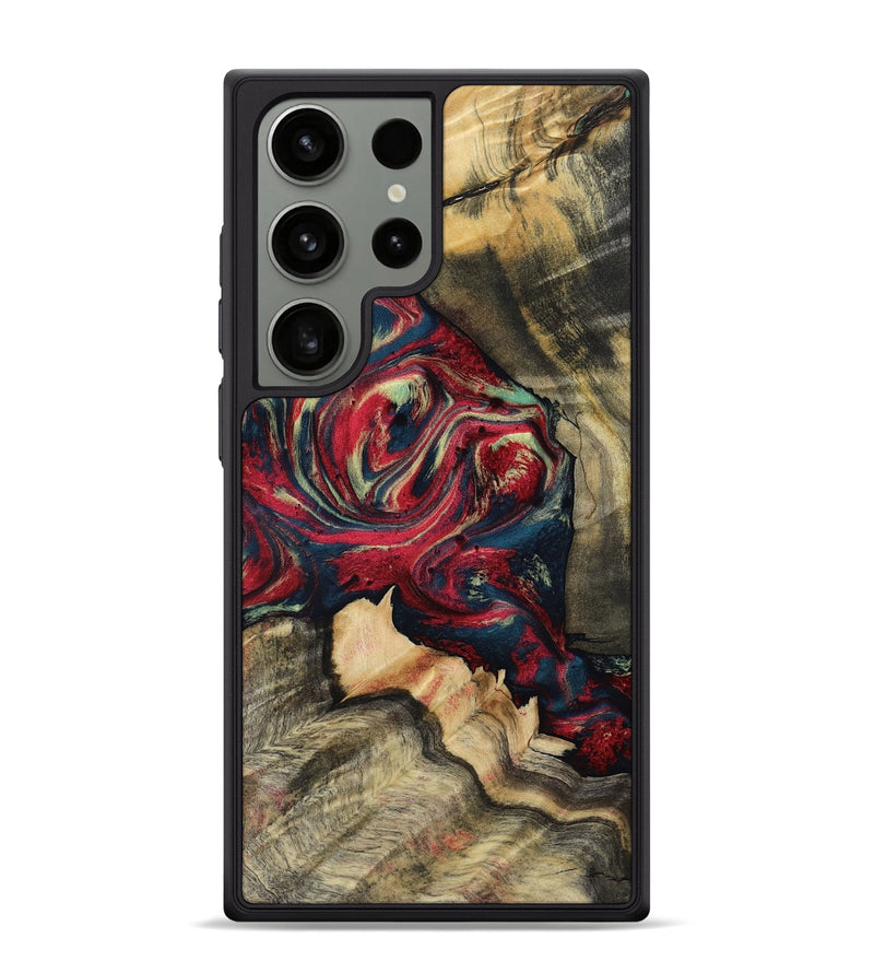 Galaxy S24 Ultra Wood Phone Case - Tyrone (Red, 801864)
