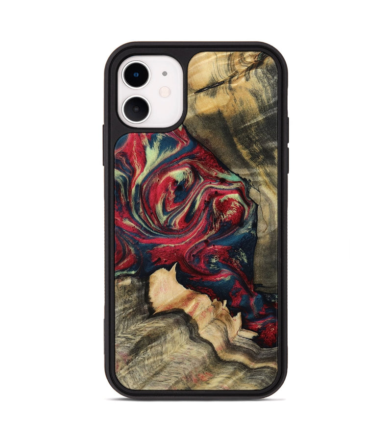 iPhone 11 Wood Phone Case - Tyrone (Red, 801864)