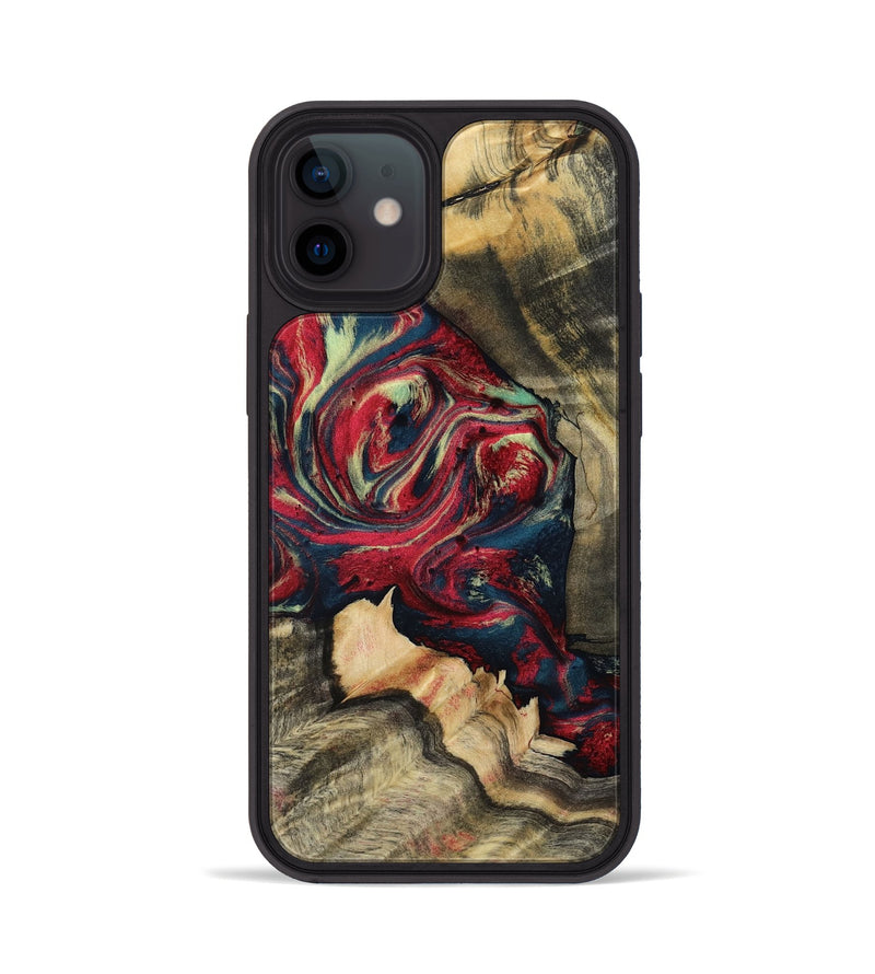 iPhone 12 Wood Phone Case - Tyrone (Red, 801864)