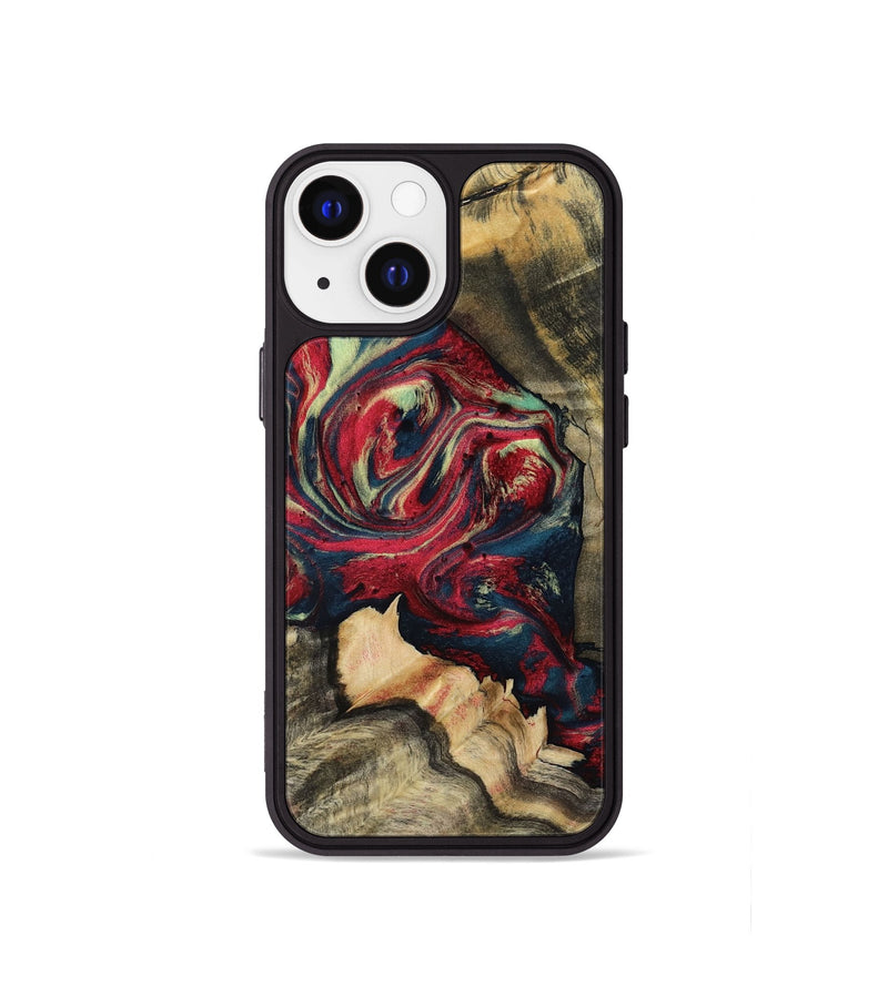 iPhone 13 mini Wood Phone Case - Tyrone (Red, 801864)