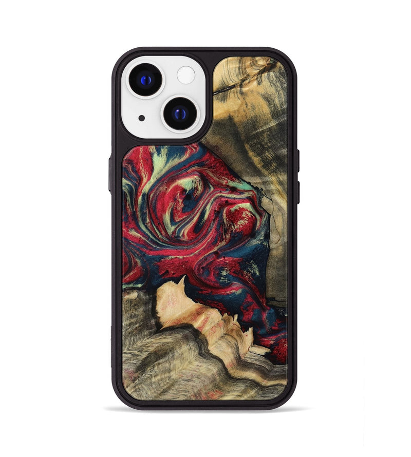 iPhone 13 Wood Phone Case - Tyrone (Red, 801864)
