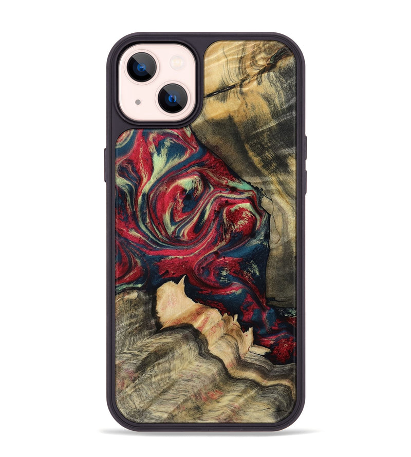 iPhone 14 Plus Wood Phone Case - Tyrone (Red, 801864)