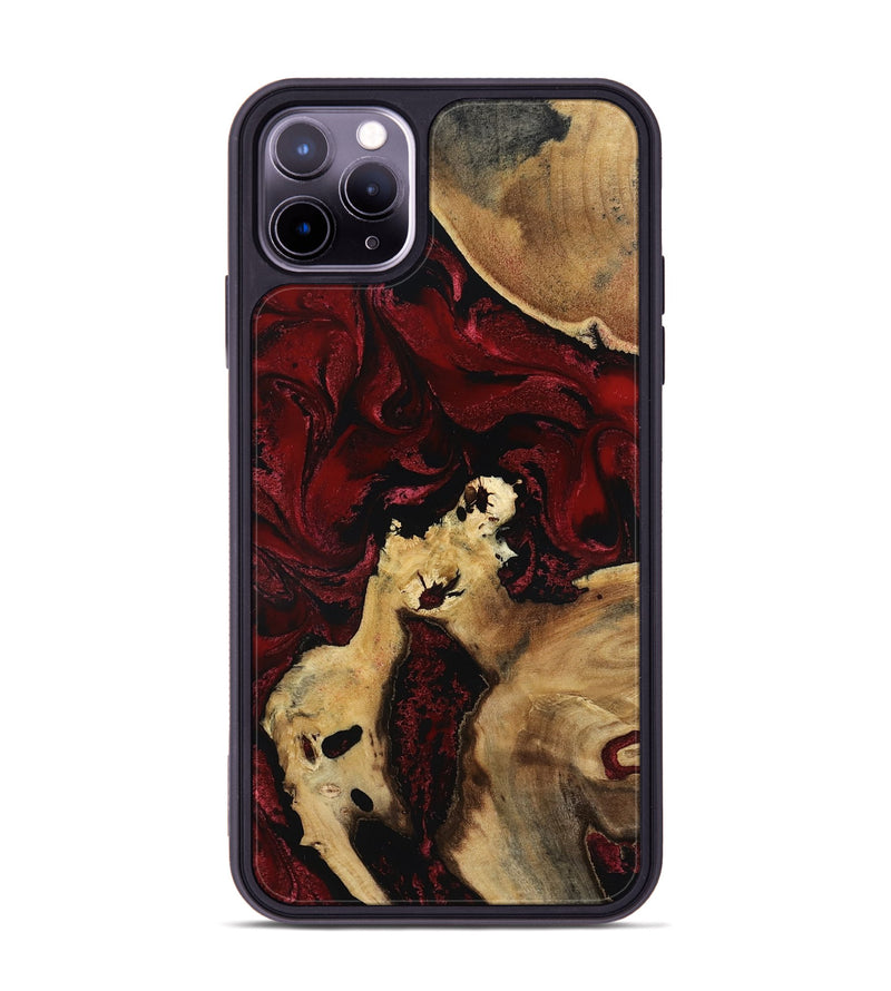 iPhone 11 Pro Max Wood Phone Case - Roxanna (Red, 801865)