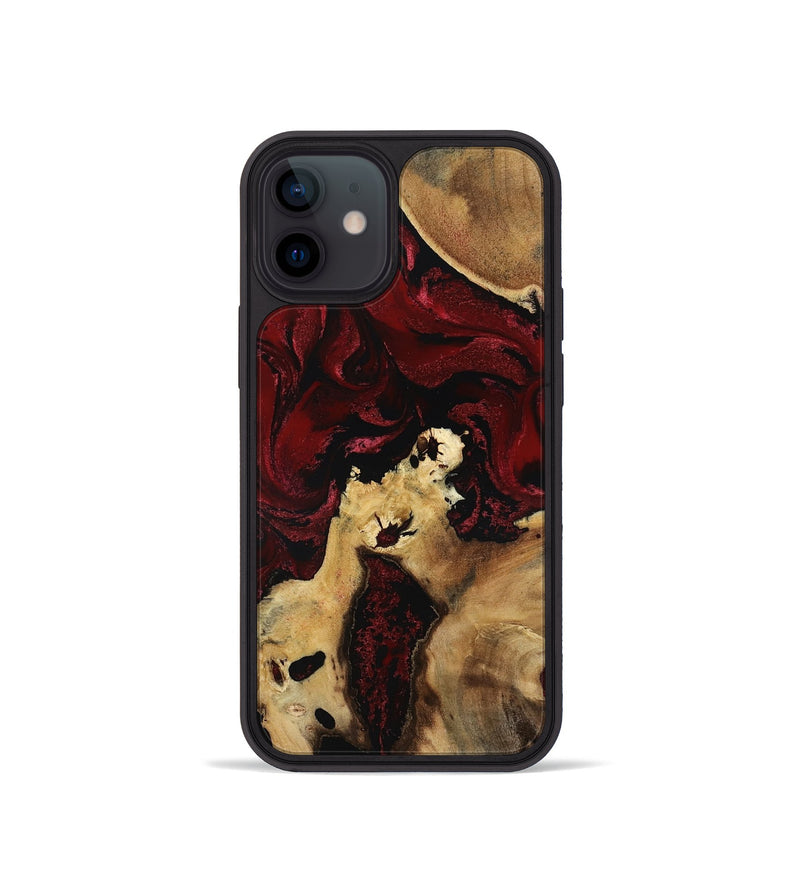 iPhone 12 mini Wood Phone Case - Roxanna (Red, 801865)