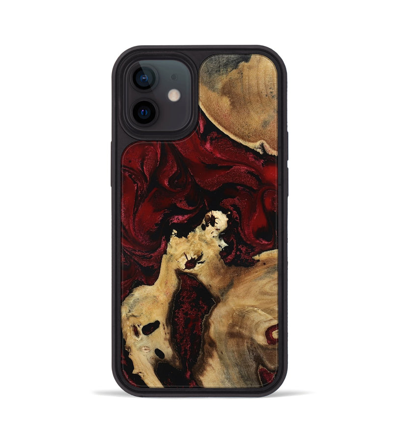 iPhone 12 Wood Phone Case - Roxanna (Red, 801865)