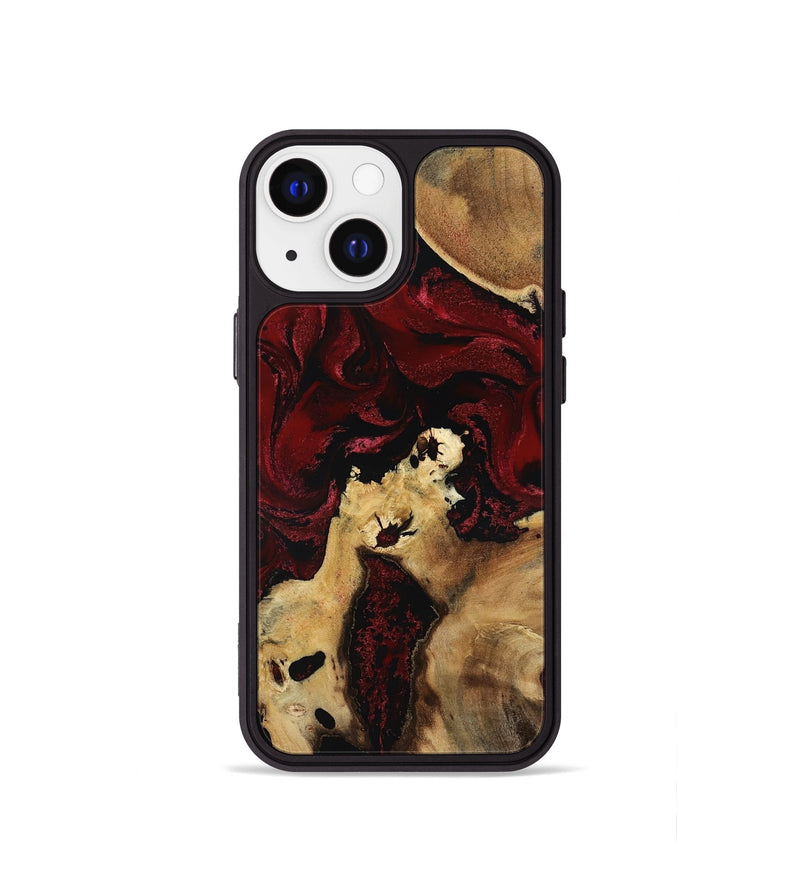 iPhone 13 mini Wood Phone Case - Roxanna (Red, 801865)