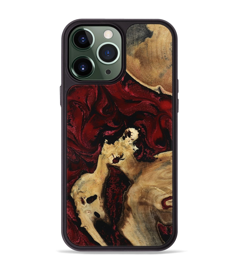 iPhone 13 Pro Max Wood Phone Case - Roxanna (Red, 801865)