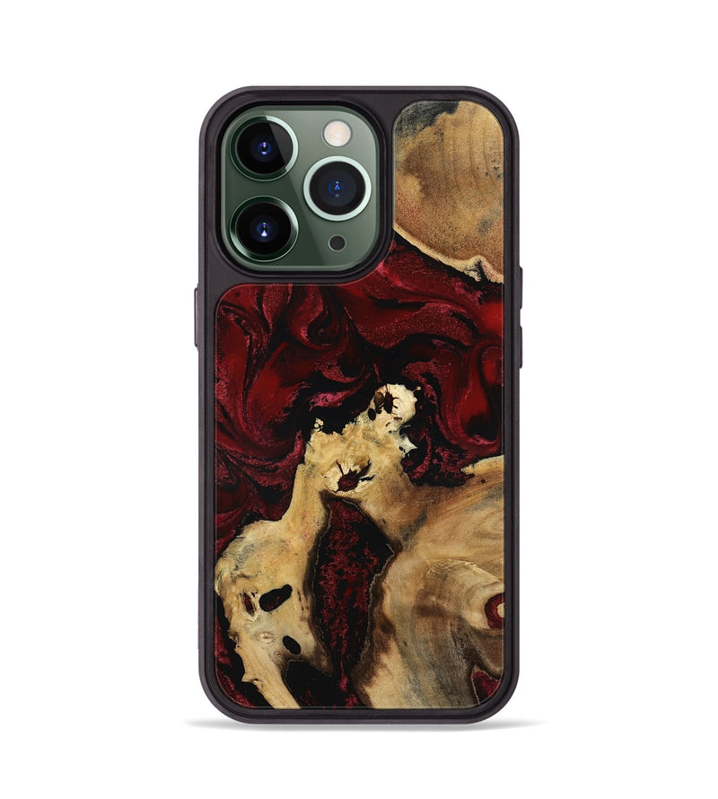 iPhone 13 Pro Wood Phone Case - Roxanna (Red, 801865)