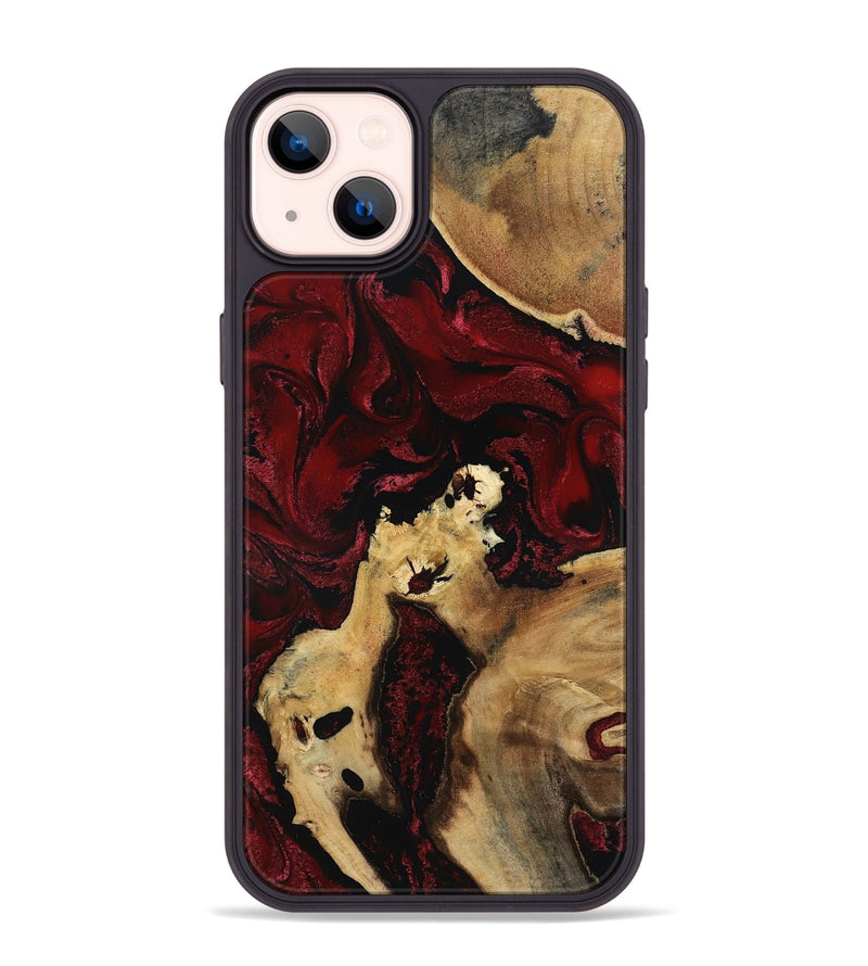 iPhone 14 Plus Wood Phone Case - Roxanna (Red, 801865)