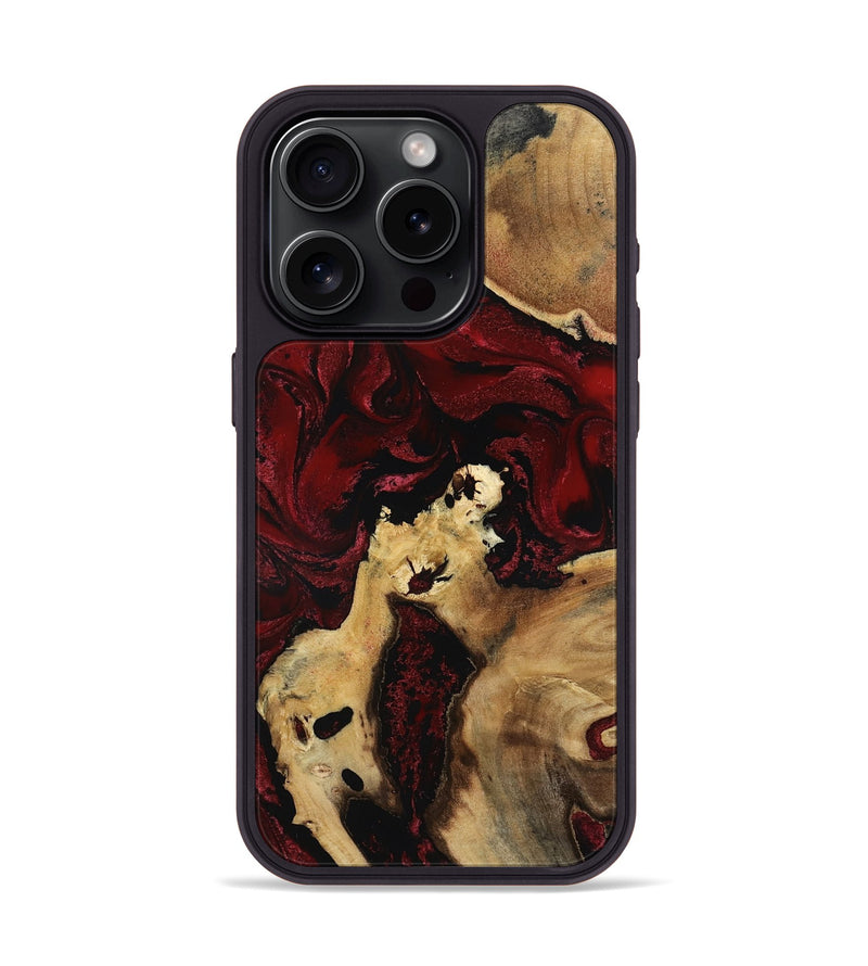 iPhone 15 Pro Wood Phone Case - Roxanna (Red, 801865)