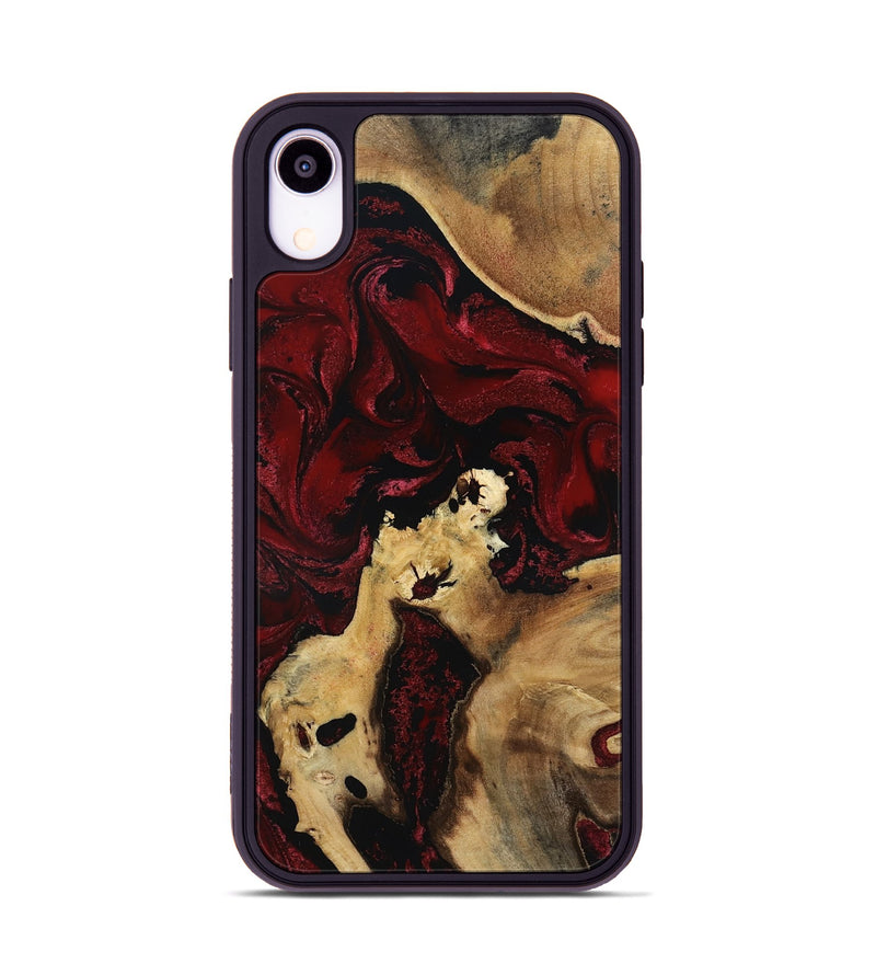 iPhone Xr Wood Phone Case - Roxanna (Red, 801865)