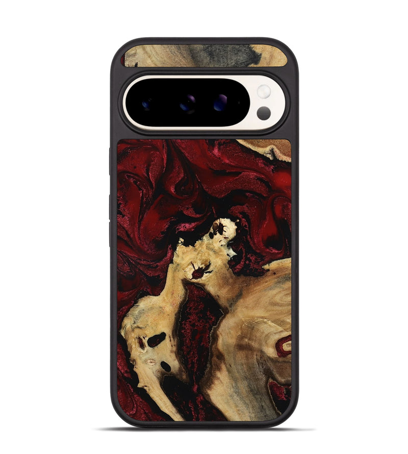 Pixel 9 Pro Wood Phone Case - Roxanna (Red, 801865)