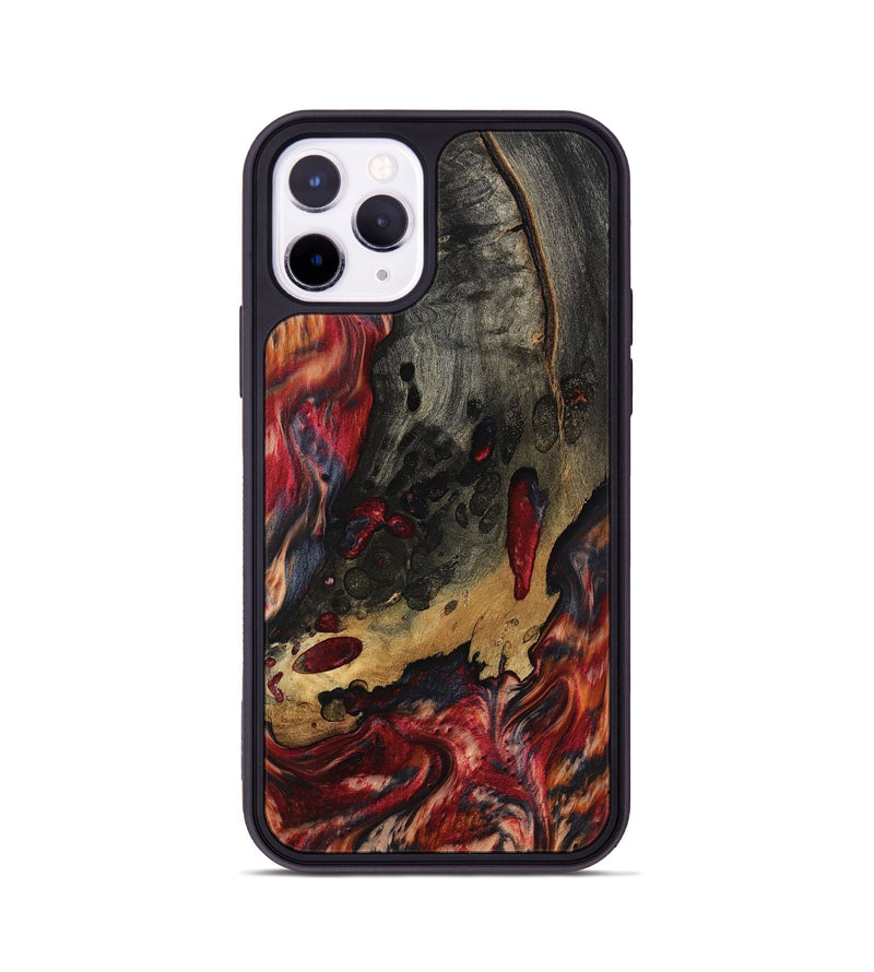 iPhone 11 Pro Wood Phone Case - Myrtis (Red, 801866)