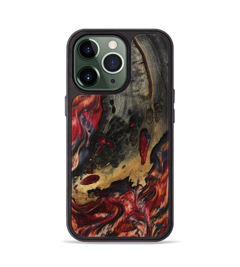 iPhone 13 Pro Wood Phone Case - Myrtis (Red, 801866)