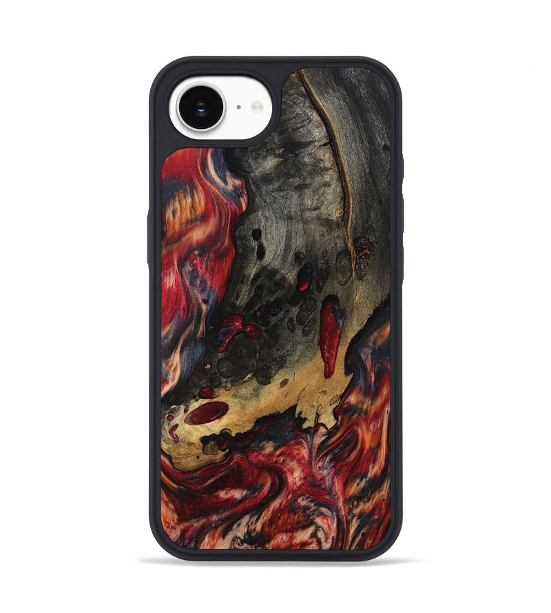 iPhone 16e Wood Phone Case - Myrtis (Red, 801866)