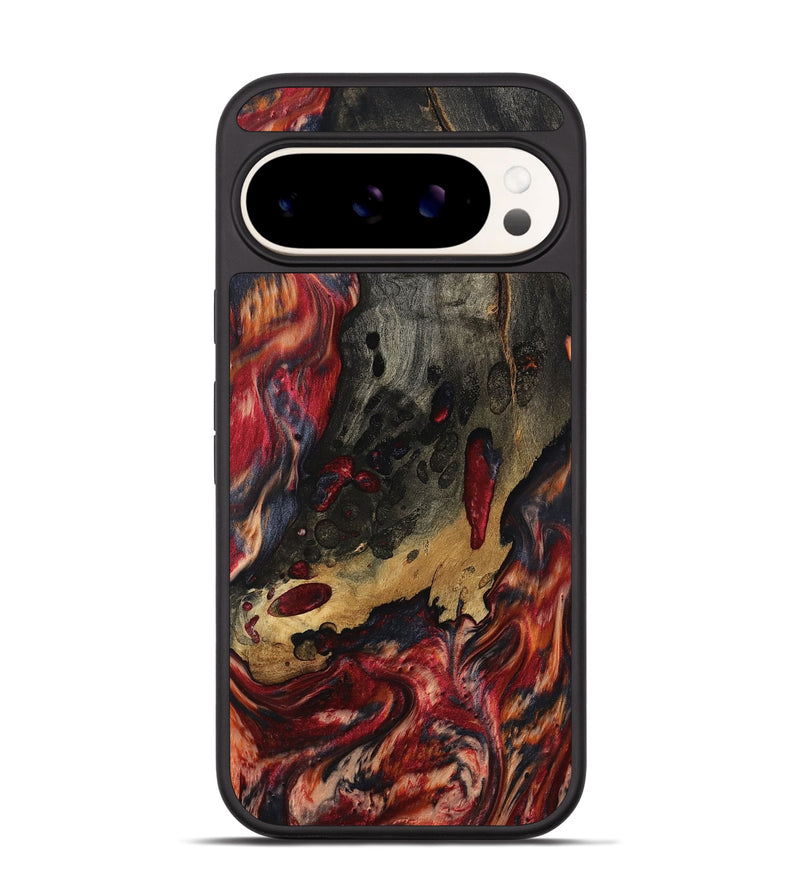 Pixel 9 Wood Phone Case - Myrtis (Red, 801866)