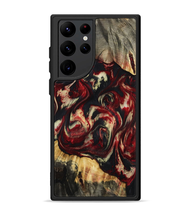 Galaxy S22 Ultra Wood Phone Case - Hugo (Red, 801867)