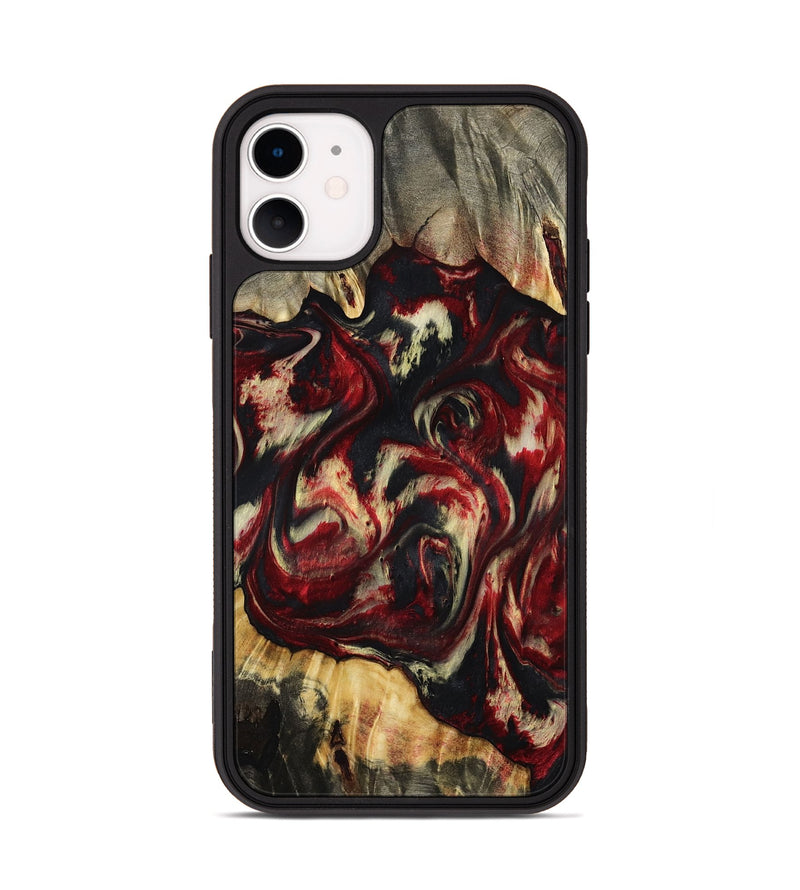 iPhone 11 Wood Phone Case - Hugo (Red, 801867)
