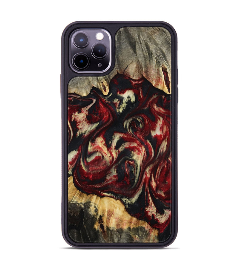 iPhone 11 Pro Max Wood Phone Case - Hugo (Red, 801867)