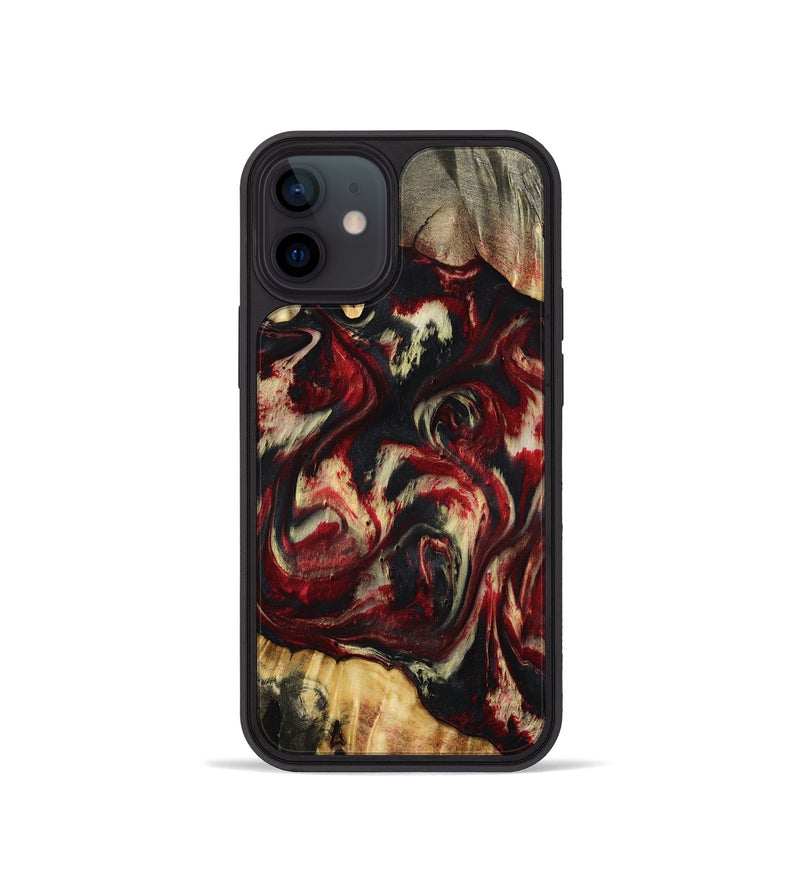 iPhone 12 mini Wood Phone Case - Hugo (Red, 801867)