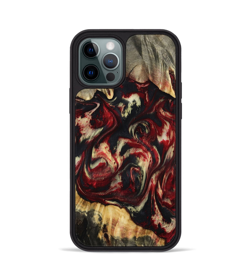 iPhone 12 Pro Wood Phone Case - Hugo (Red, 801867)