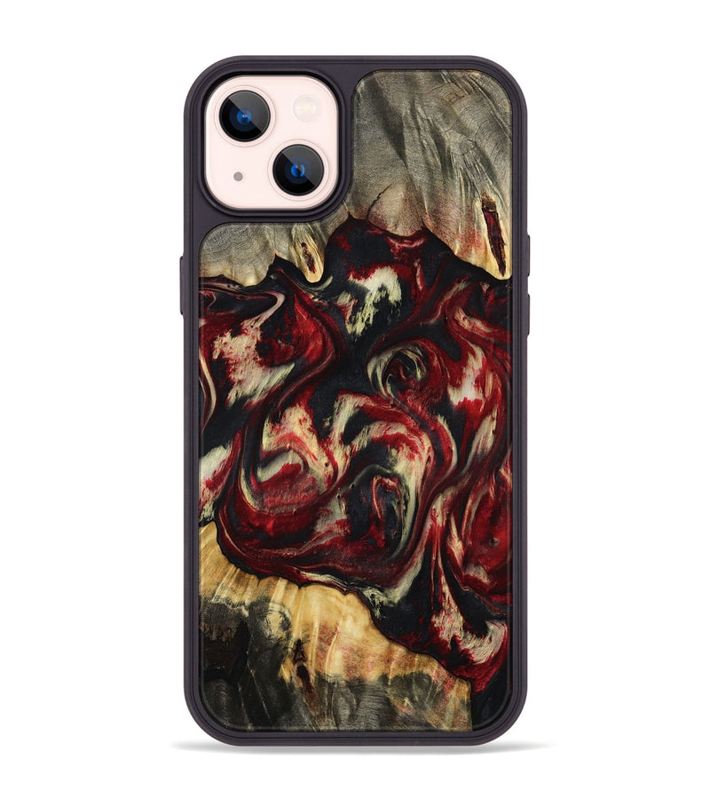 iPhone 14 Plus Wood Phone Case - Hugo (Red, 801867)