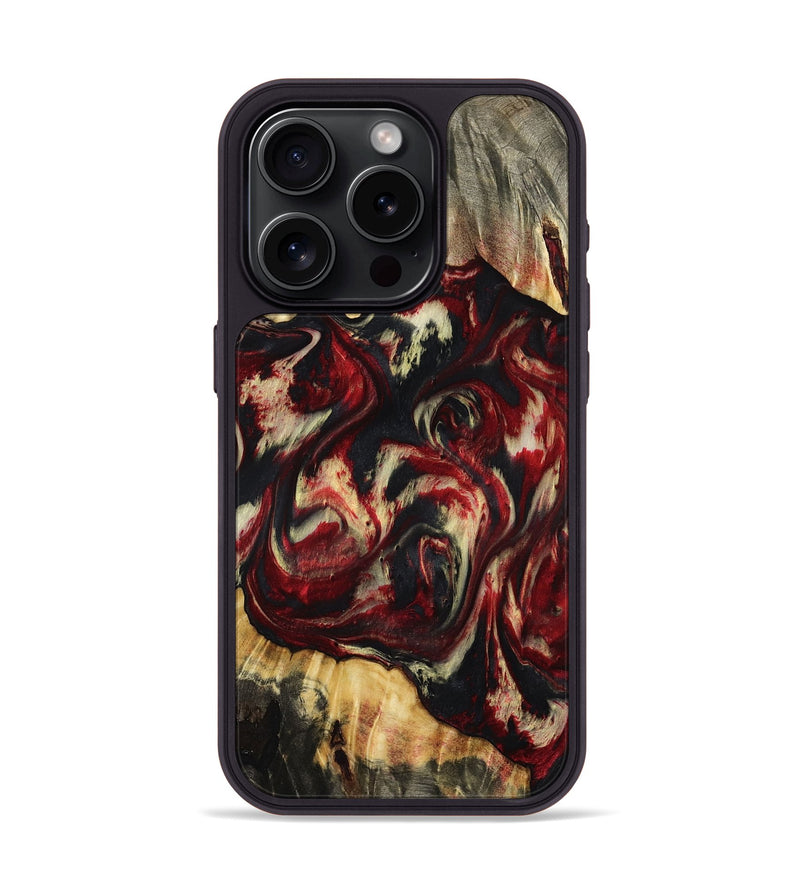 iPhone 15 Pro Wood Phone Case - Hugo (Red, 801867)