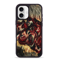 iPhone 16 Plus Wood Phone Case - Hugo (Red, 801867)