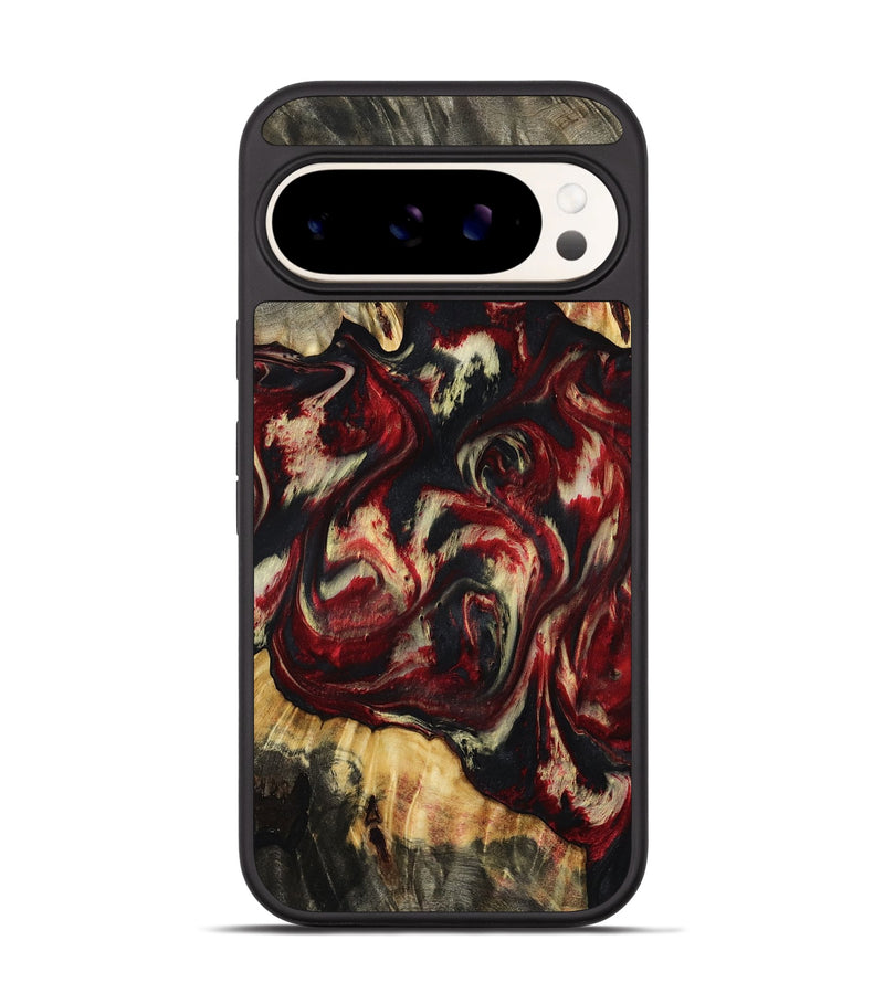 Pixel 9 Wood Phone Case - Hugo (Red, 801867)