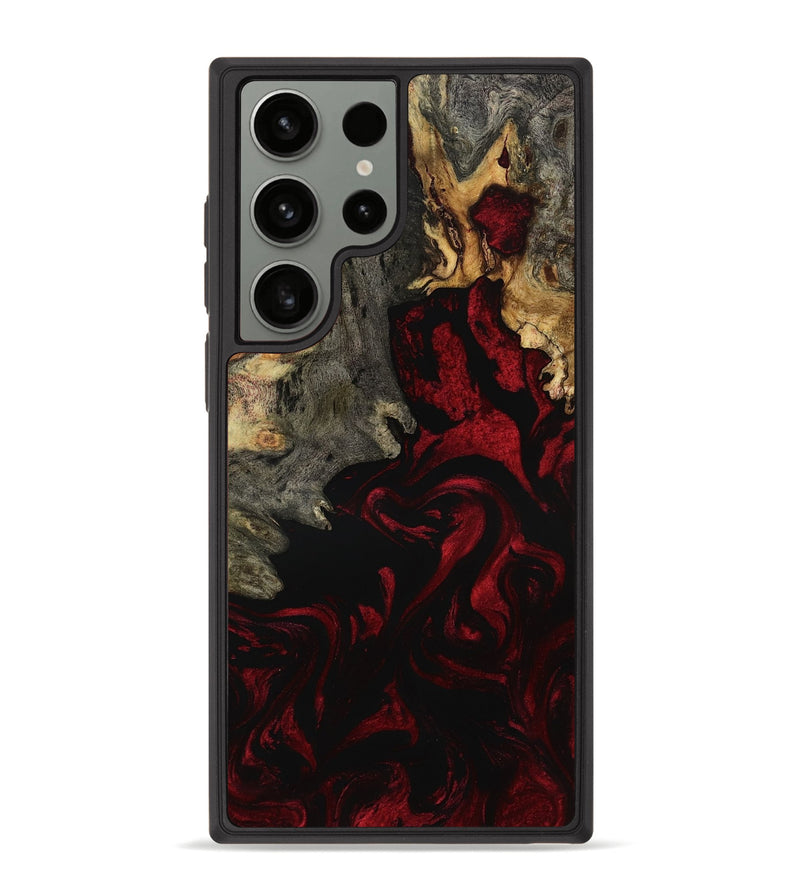Galaxy S23 Ultra Wood Phone Case - Adeline (Red, 801868)