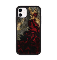 iPhone 11 Wood Phone Case - Adeline (Red, 801868)