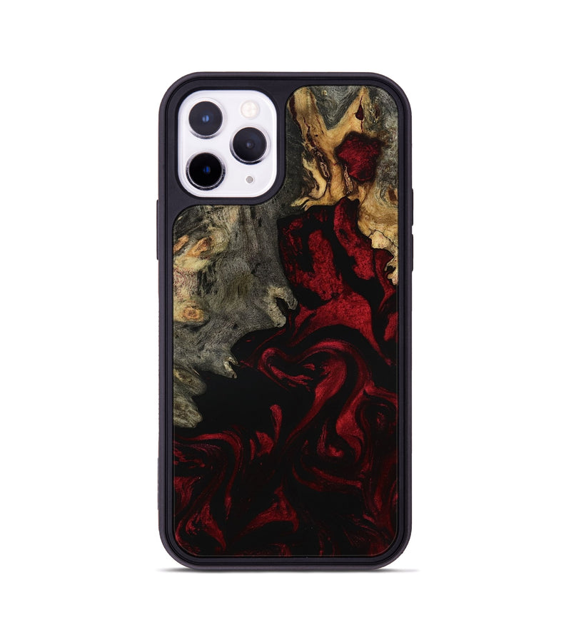 iPhone 11 Pro Wood Phone Case - Adeline (Red, 801868)