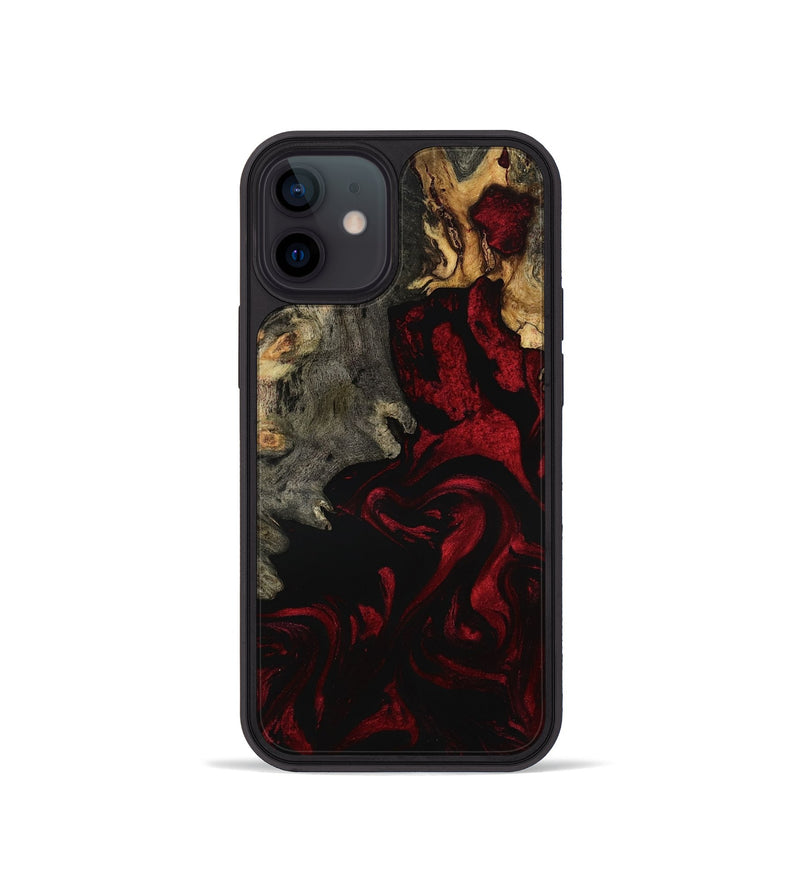 iPhone 12 mini Wood Phone Case - Adeline (Red, 801868)