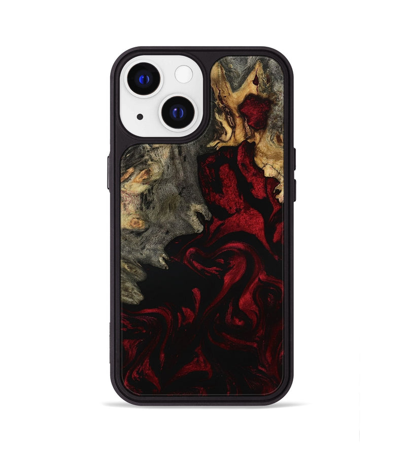 iPhone 13 Wood Phone Case - Adeline (Red, 801868)