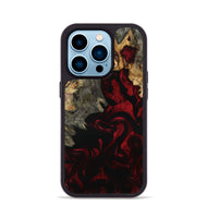 iPhone 14 Pro Wood Phone Case - Adeline (Red, 801868)