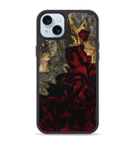 iPhone 15 Plus Wood Phone Case - Adeline (Red, 801868)