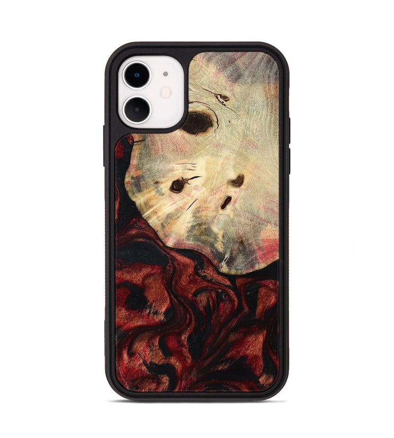 iPhone 11 Wood Phone Case - Kason (Red, 801869)