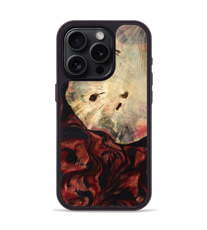iPhone 15 Pro Wood Phone Case - Kason (Red, 801869)