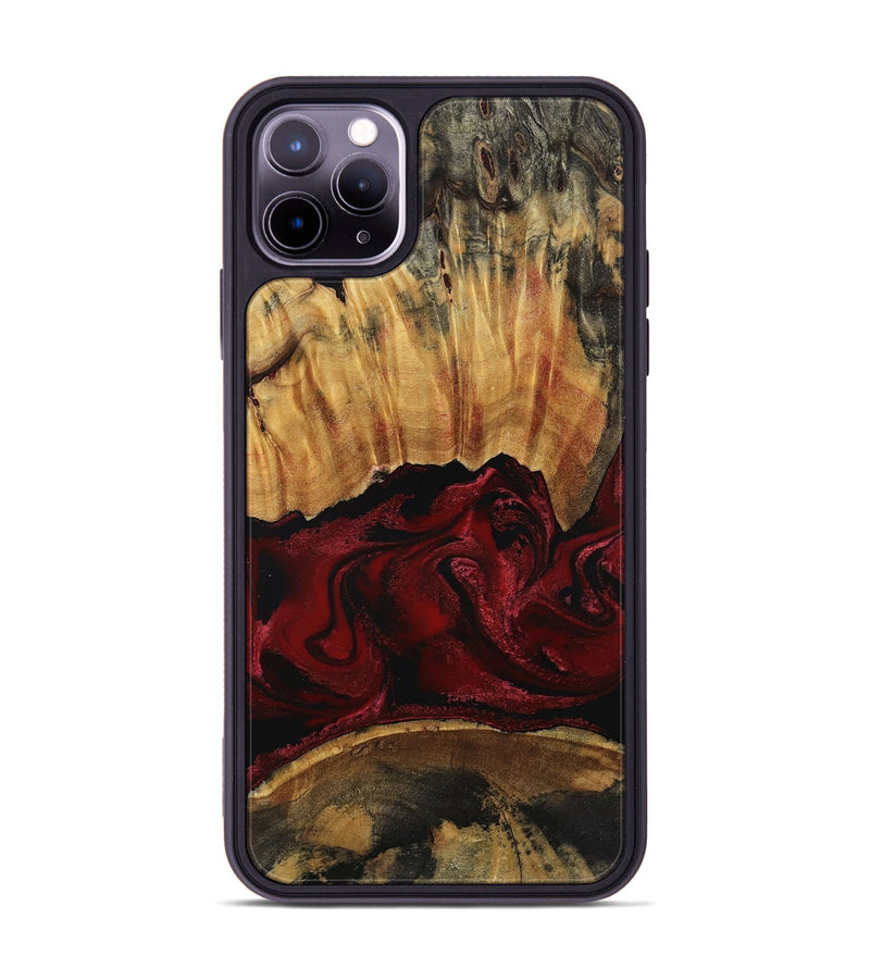 iPhone 11 Pro Max Wood Phone Case - Nellie (Red, 801870)