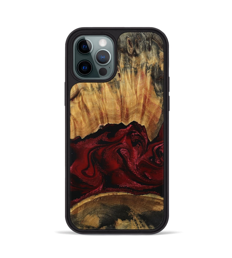 iPhone 12 Pro Wood Phone Case - Nellie (Red, 801870)