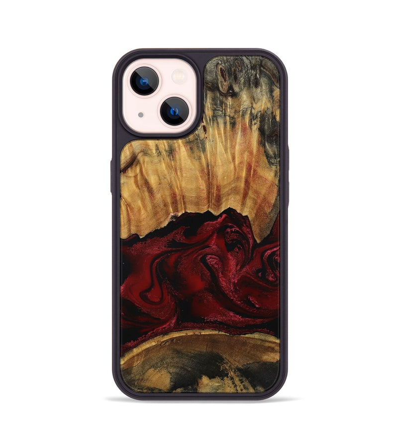 iPhone 14 Wood Phone Case - Nellie (Red, 801870)