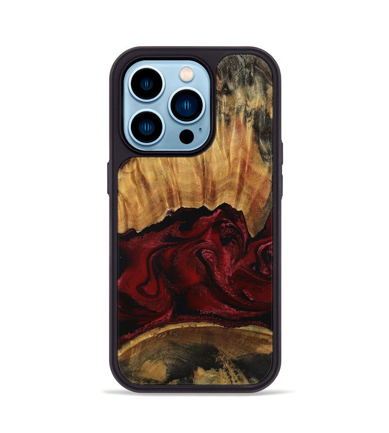 iPhone 14 Pro Wood Phone Case - Nellie (Red, 801870)