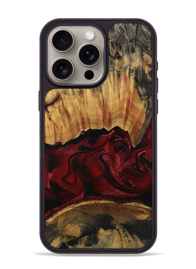 iPhone 15 Pro Max Wood Phone Case - Nellie (Red, 801870)