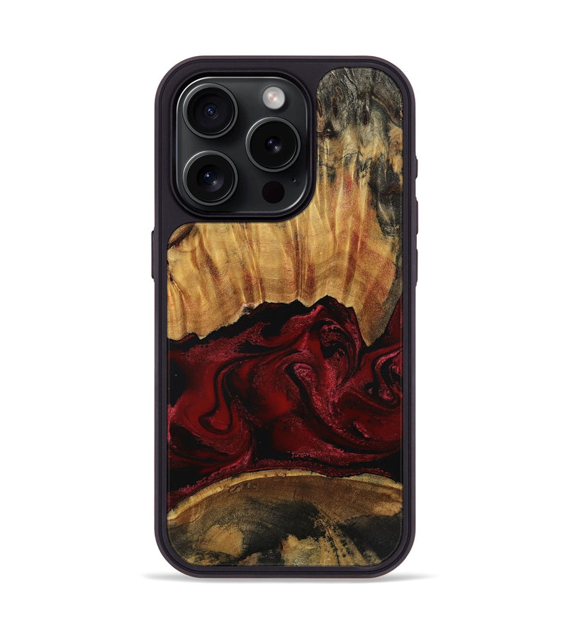 iPhone 15 Pro Wood Phone Case - Nellie (Red, 801870)