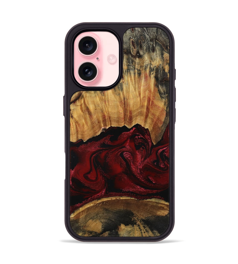 iPhone 16 Wood Phone Case - Nellie (Red, 801870)